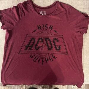 Vinyl Icons AC/DC shirt for woman size 3